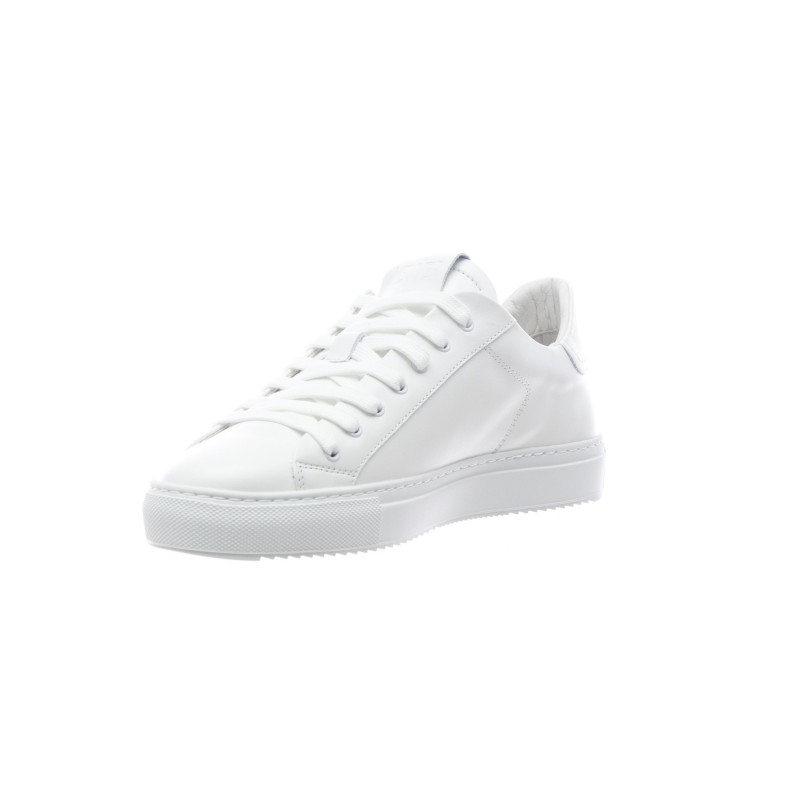 Shoe Tennis oslo all white leather Bertamini Shop