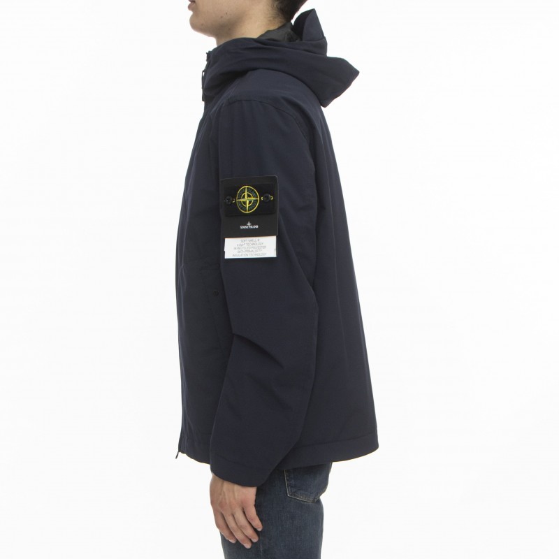 Stone Island ダウンジャケット - 40627 ソフトシェル プリマロフト フード付き | Bertamini Shop